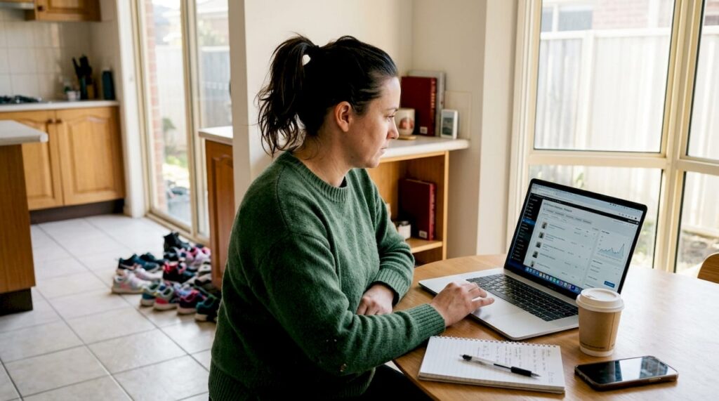 Canberra business owner working on ecommerce website