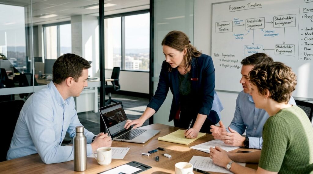 Canberra business team planning website development