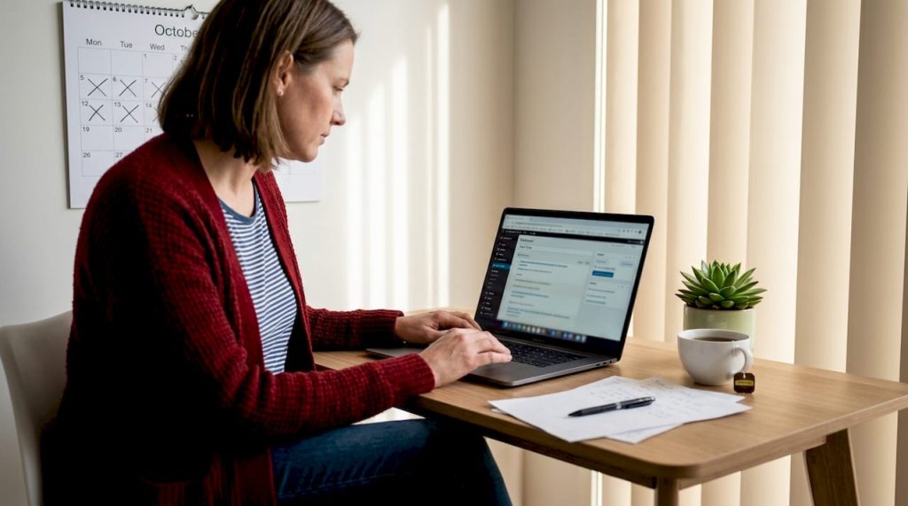 Canberra small business owner fixing WordPress